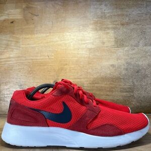 Nike Kaishi Suede Mens Size 10.5 Running Shoes Sneakers Red Black 654473-600
